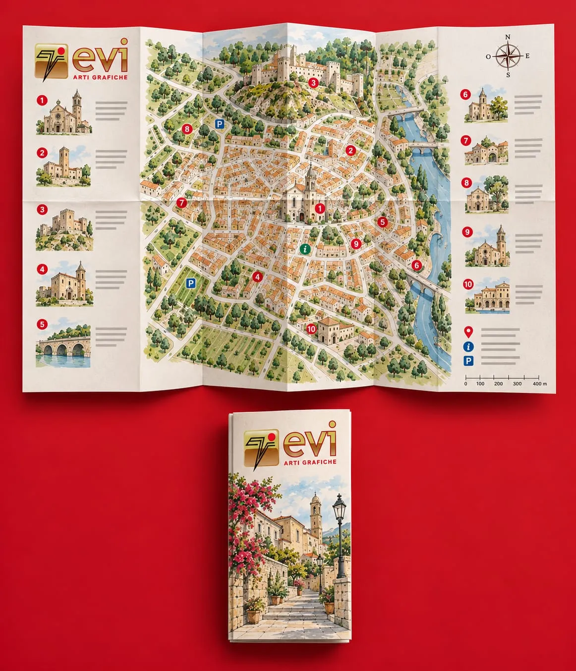 Mappe e pieghevoli a croce